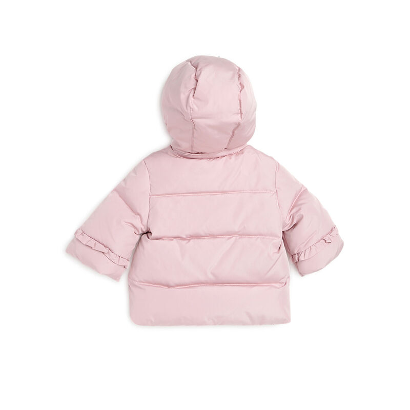 Girls Medium Pink Solid Jacket image number 2